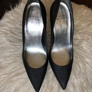 Black pointed heels